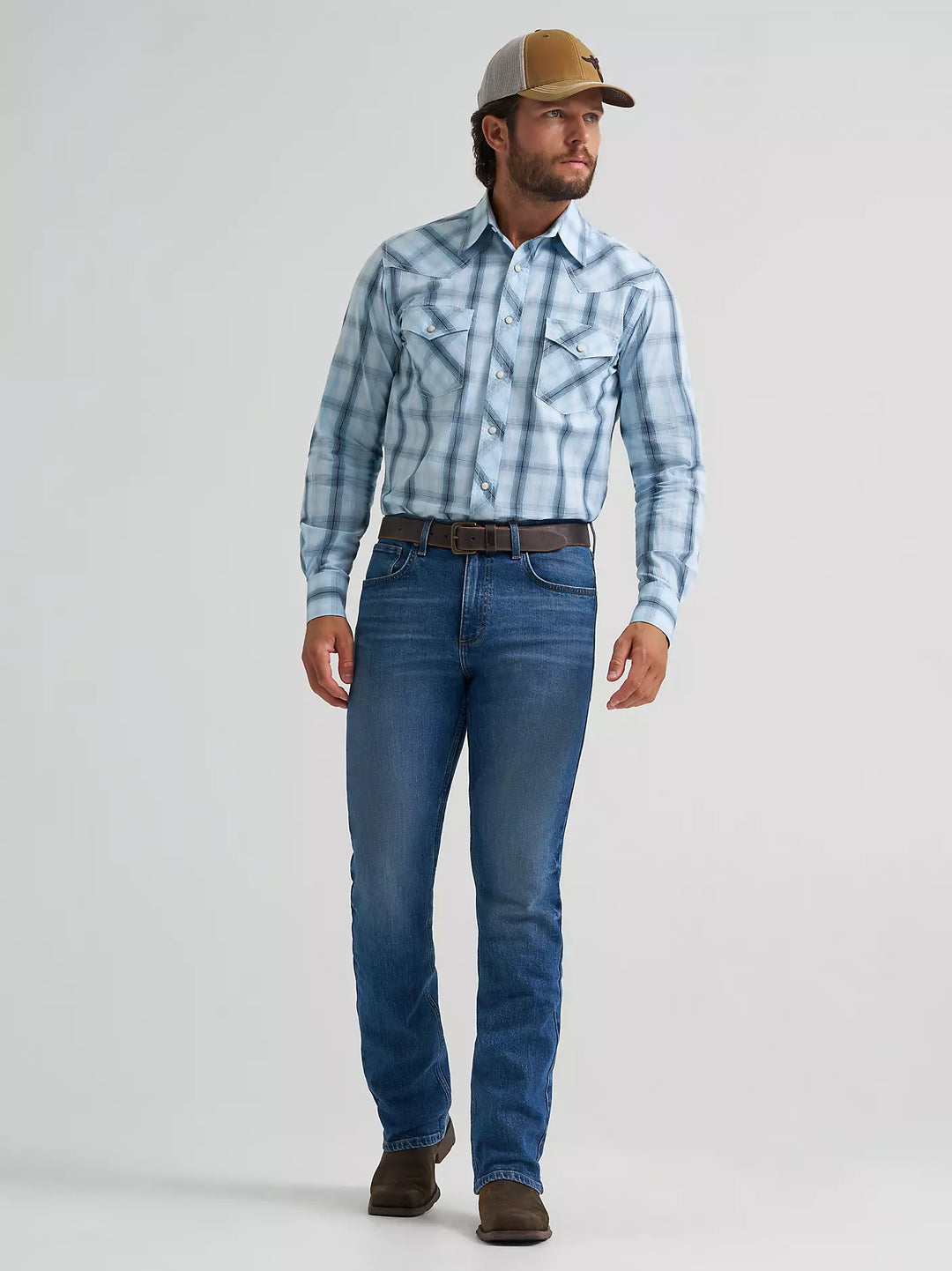 Men's Wrangler 20X® Competition Advanced Comfort Long Sleeve Two Pocket Western Snap Shirt - 112378719
