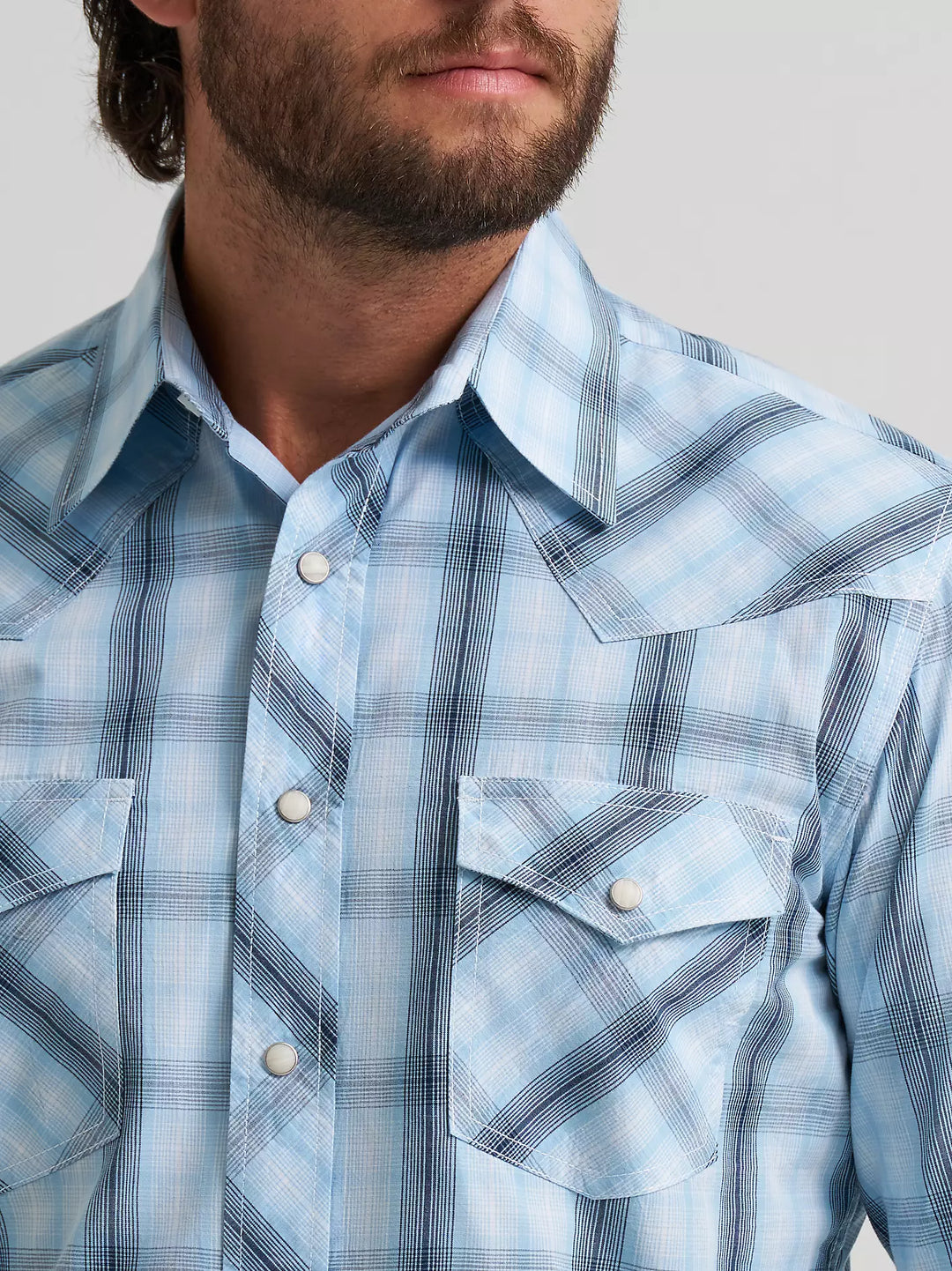 Men's Wrangler 20X® Competition Advanced Comfort Long Sleeve Two Pocket Western Snap Shirt - 112378719