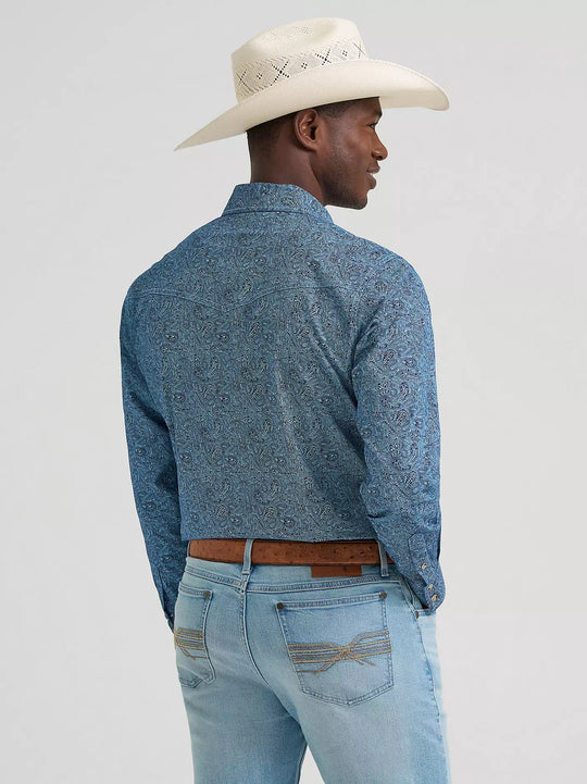 Men's Wrangler 20X® Competition Advanced Comfort Long Sleeve Two Pocket Western Snap Shirt - 112378720