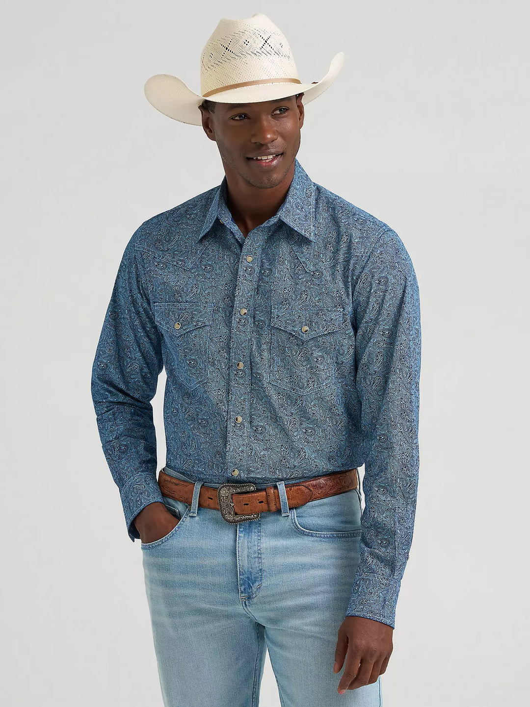 Men's Wrangler 20X® Competition Advanced Comfort Long Sleeve Two Pocket Western Snap Shirt - 112378720