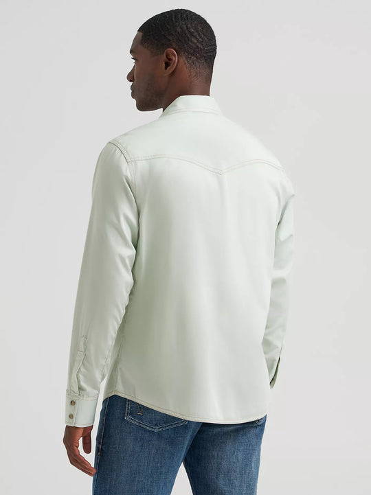 Men's Wrangler Retro® Premium Western Snap Solid Shirt - 112378802