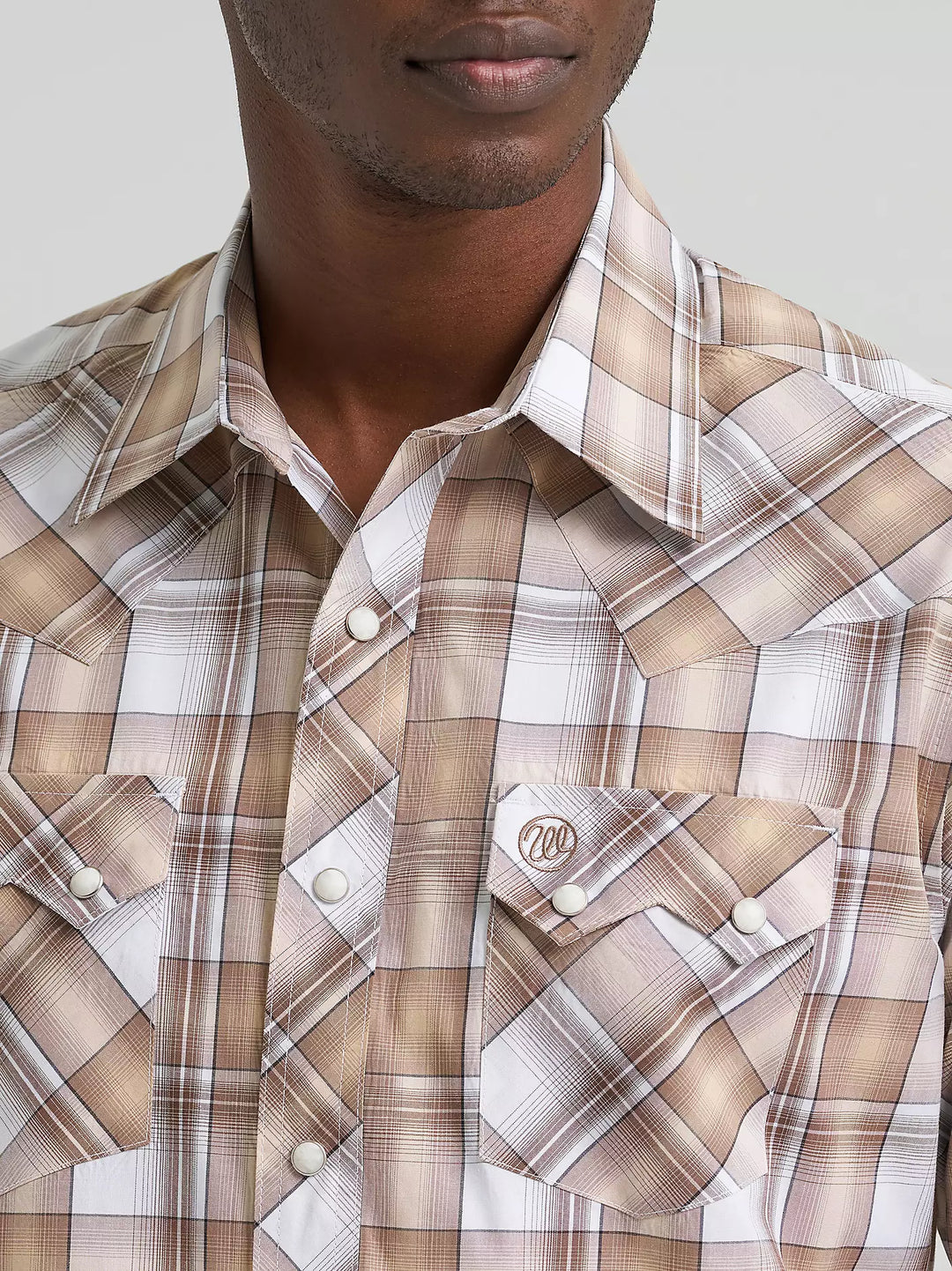 Men's Wrangler Retro® Long Sleeve Sawtooth Snap Pocket Western Shirt - 112378927