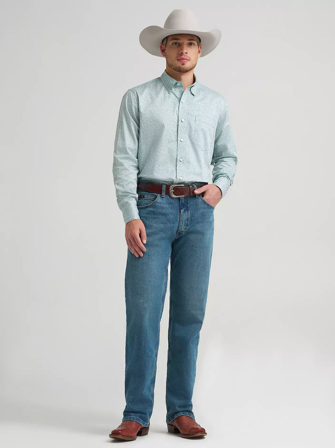 Men's Wrangler Cody Johnson One Pocket Button Down Shirt - 112378970