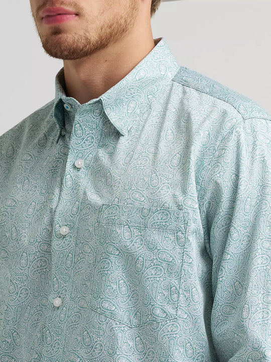 Men's Wrangler Cody Johnson One Pocket Button Down Shirt - 112378970