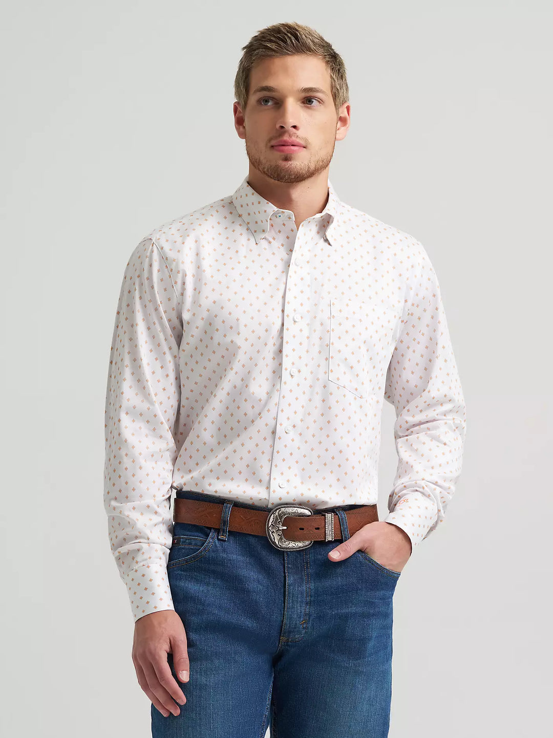 Men's Wrangler Cody Johnson One Pocket Button Down Shirt - 112378972