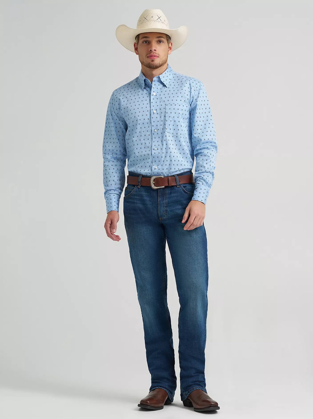 Men's Wrangler Cody Johnson One Pocket Button Down Shirt - 112378977