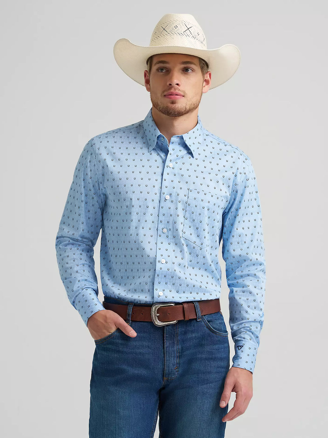 Men's Wrangler Cody Johnson One Pocket Button Down Shirt - 112378977