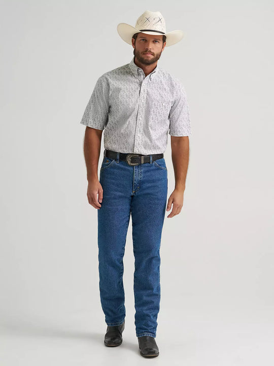 Wrangler® George Strait™ Short Sleeve One Pocket Button Down Shirt - 112379056