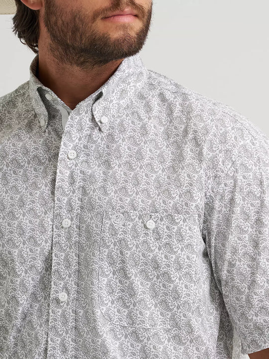 Wrangler® George Strait™ Short Sleeve One Pocket Button Down Shirt - 112379056