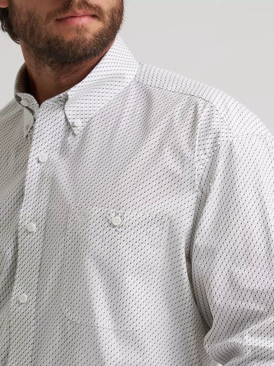 Men's Wrangler® George Strait™ Long Sleeve Button Down One Pocket Shirt - 112379057