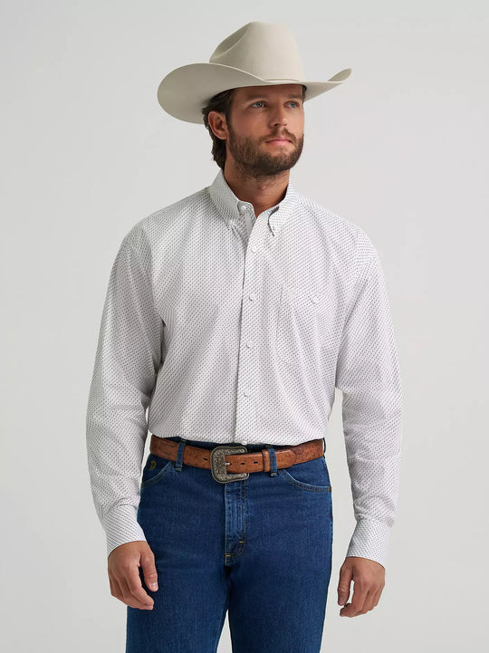 Men's Wrangler® George Strait™ Long Sleeve Button Down One Pocket Shirt - 112379057