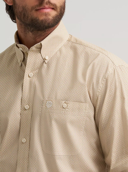 Men's Wrangler® George Strait™ Long Sleeve Button Down One Pocket Shirt - 112379067