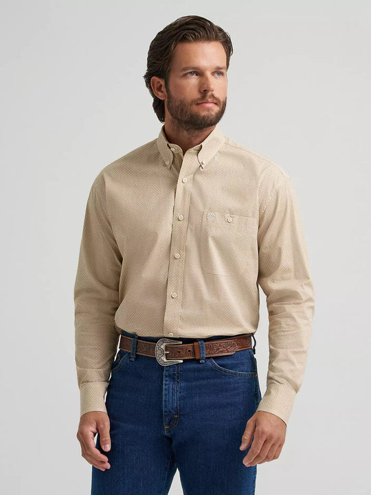 Men's Wrangler® George Strait™ Long Sleeve Button Down One Pocket Shirt - 112379067