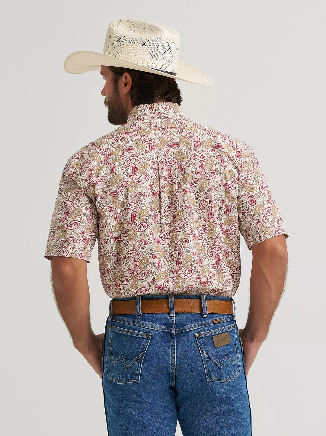 Wrangler® George Strait™ Short Sleeve One Pocket Button Down Shirt - 112379069