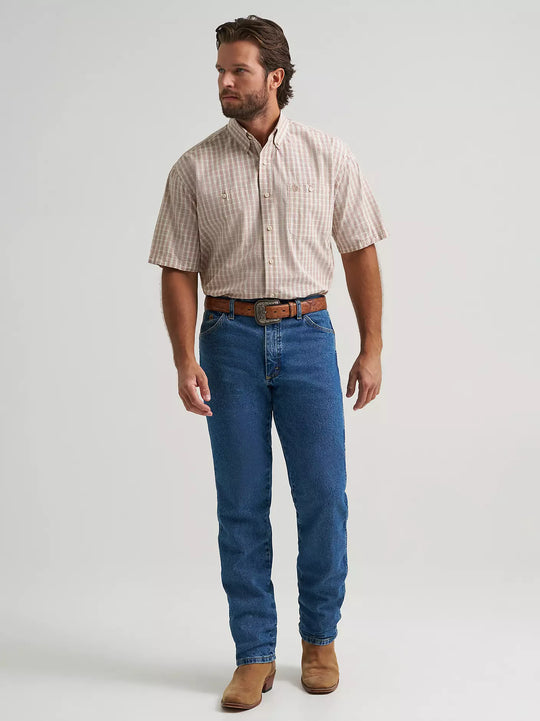 Men's Wrangler® George Strait™ Short Sleeve Two Pocket Button Down Shirt - 112379070