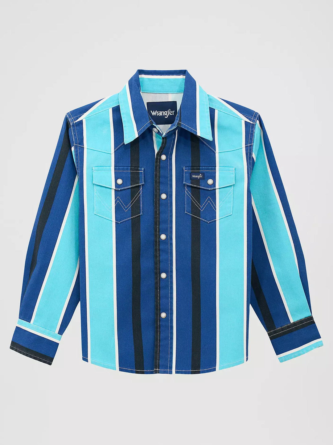 Boy's Wrangler Brushpopper Western Snap Shirt - 112379231