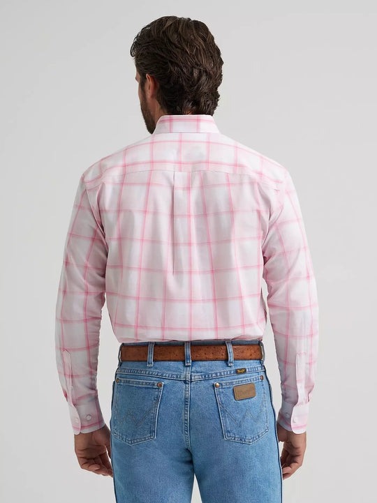 Men's Wrangler Bucking Cancer Button Down Shirt - 112379235