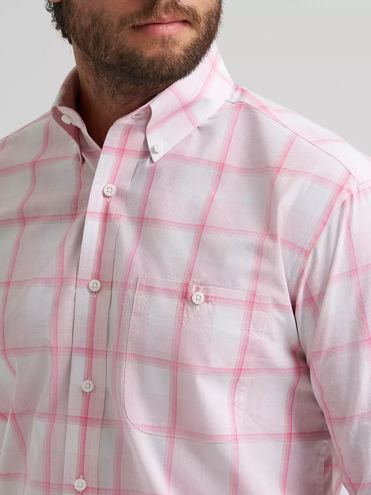 Men's Wrangler Bucking Cancer Button Down Shirt - 112379235