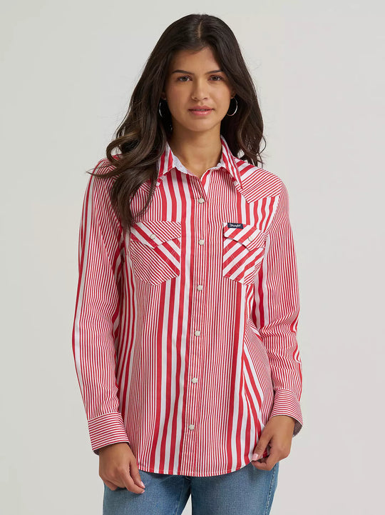 Women's Wrangler Olivia Western Slim Snap Shirt - 112379520