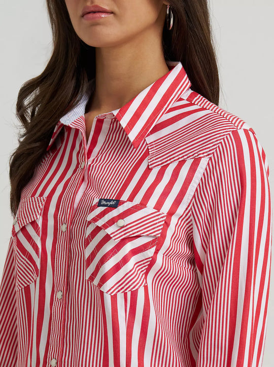 Women's Wrangler Olivia Western Slim Snap Shirt - 112379520