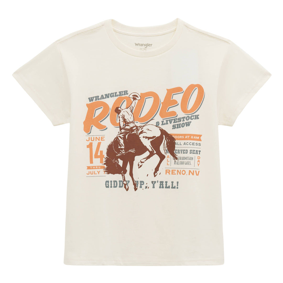 Ladies Wrangler Egret Tee - 112379666