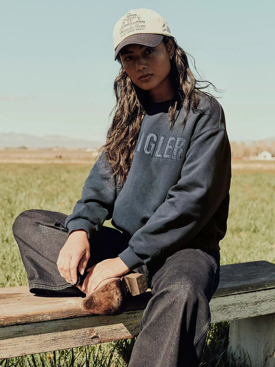 Ladies Wrangler Logo Canyon Crew Pullover - 112380259