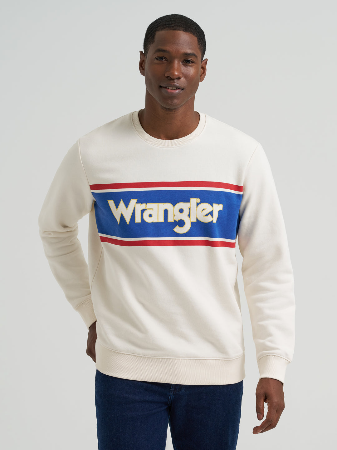 Men's Wrangler Long Sleeve Crew Sweatshirt - 112380290