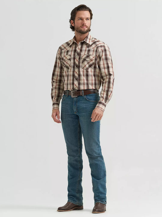 Men's Wrangler 20X® Competition Advanced Comfort Long Sleeve Two Pocket Western Snap Shirt - 112381479