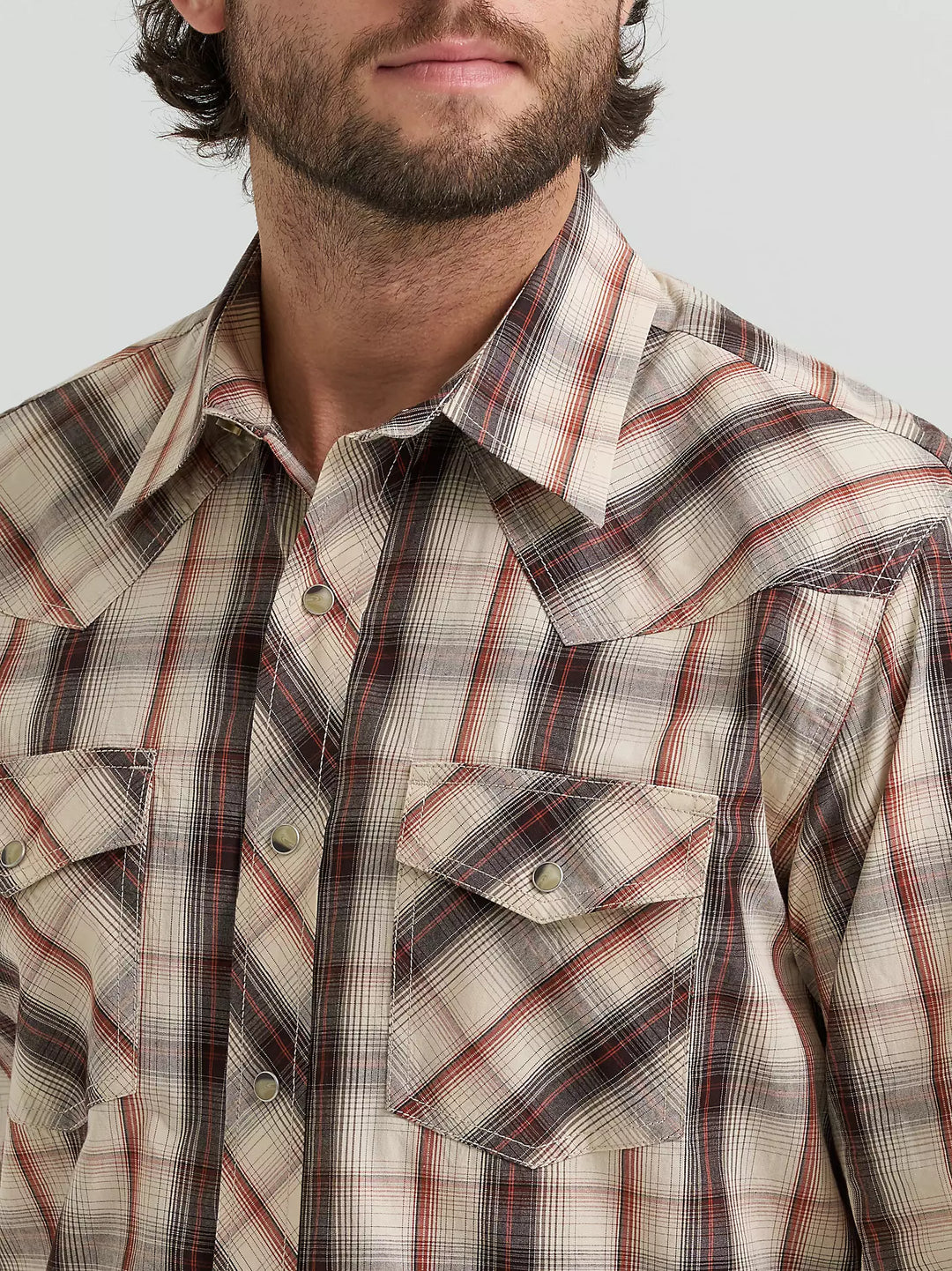 Men's Wrangler 20X® Competition Advanced Comfort Long Sleeve Two Pocket Western Snap Shirt - 112381479