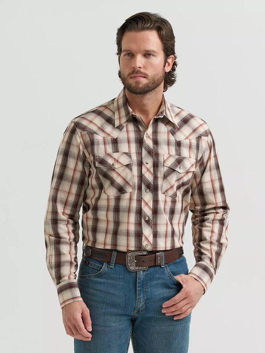 Men's Wrangler 20X® Competition Advanced Comfort Long Sleeve Two Pocket Western Snap Shirt - 112381479