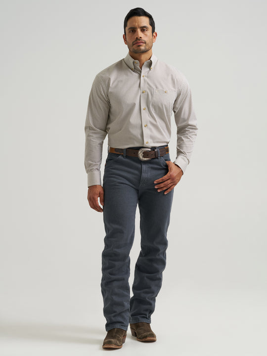 Men's Wrangler Classic Relaxed Fit Long Sleeve Shirt - 112381623