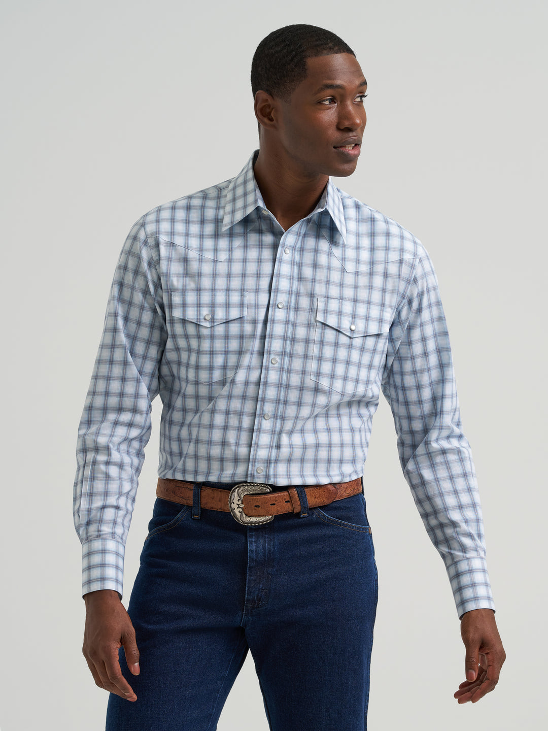 Men's Wrangler Wrinkle Resistant Long Sleeve Shirt - 112381654