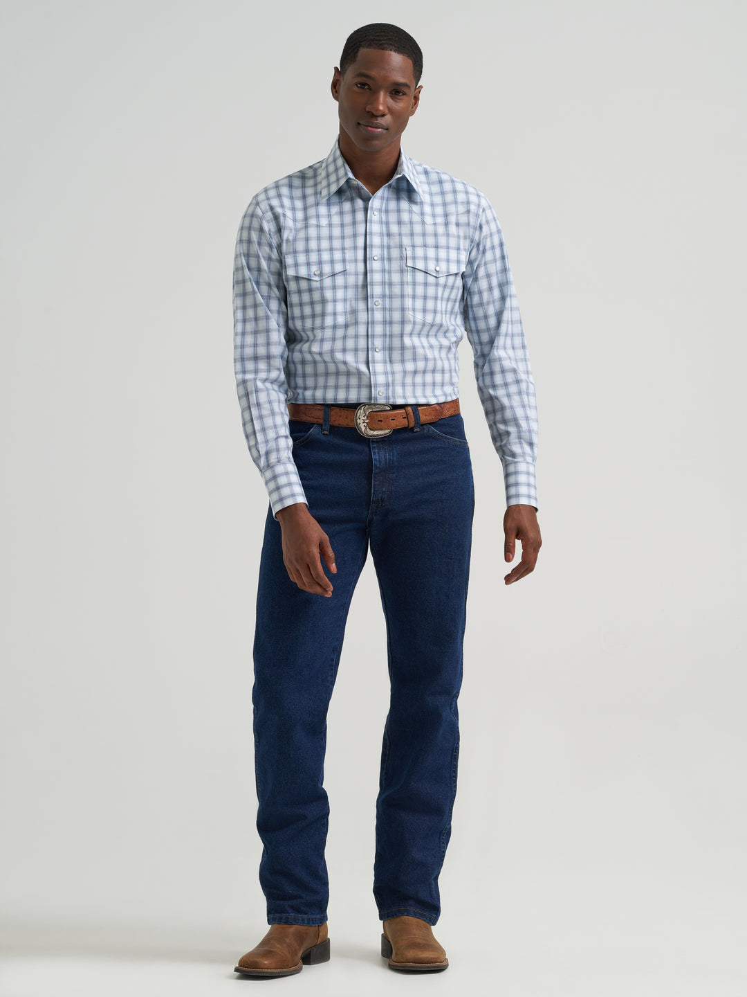 Men's Wrangler Wrinkle Resistant Long Sleeve Shirt - 112381654