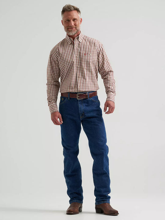 Wrangler® George Strait™ Long Sleeve Button Down One Pocket Shirt - 112381953