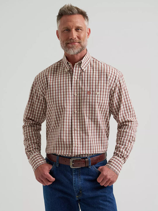 Wrangler® George Strait™ Long Sleeve Button Down One Pocket Shirt - 112381953