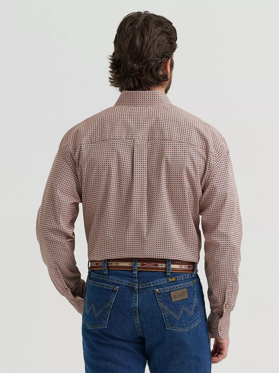 Men's Wrangler® George Strait™ Long Sleeve Button Down One Pocket Shirt - 112381954