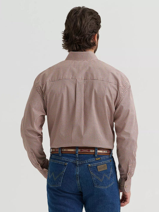 Men's Wrangler® George Strait™ Long Sleeve Button Down One Pocket Shirt - 112381954