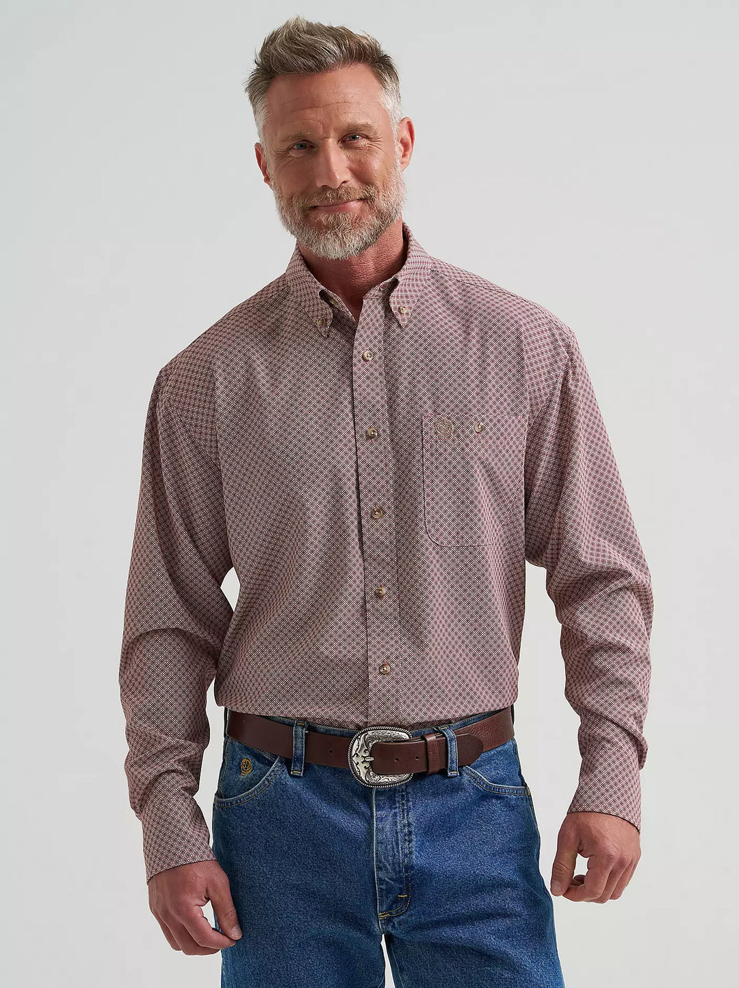 Men's Wrangler® George Strait™ Performance Button Down Shirt - 112381956
