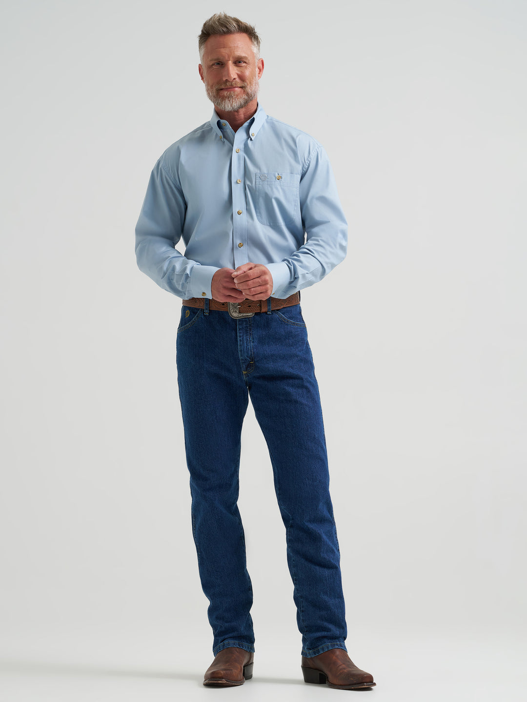 Men's Wrangler George Straight Long Sleeve Shirt - 112381957