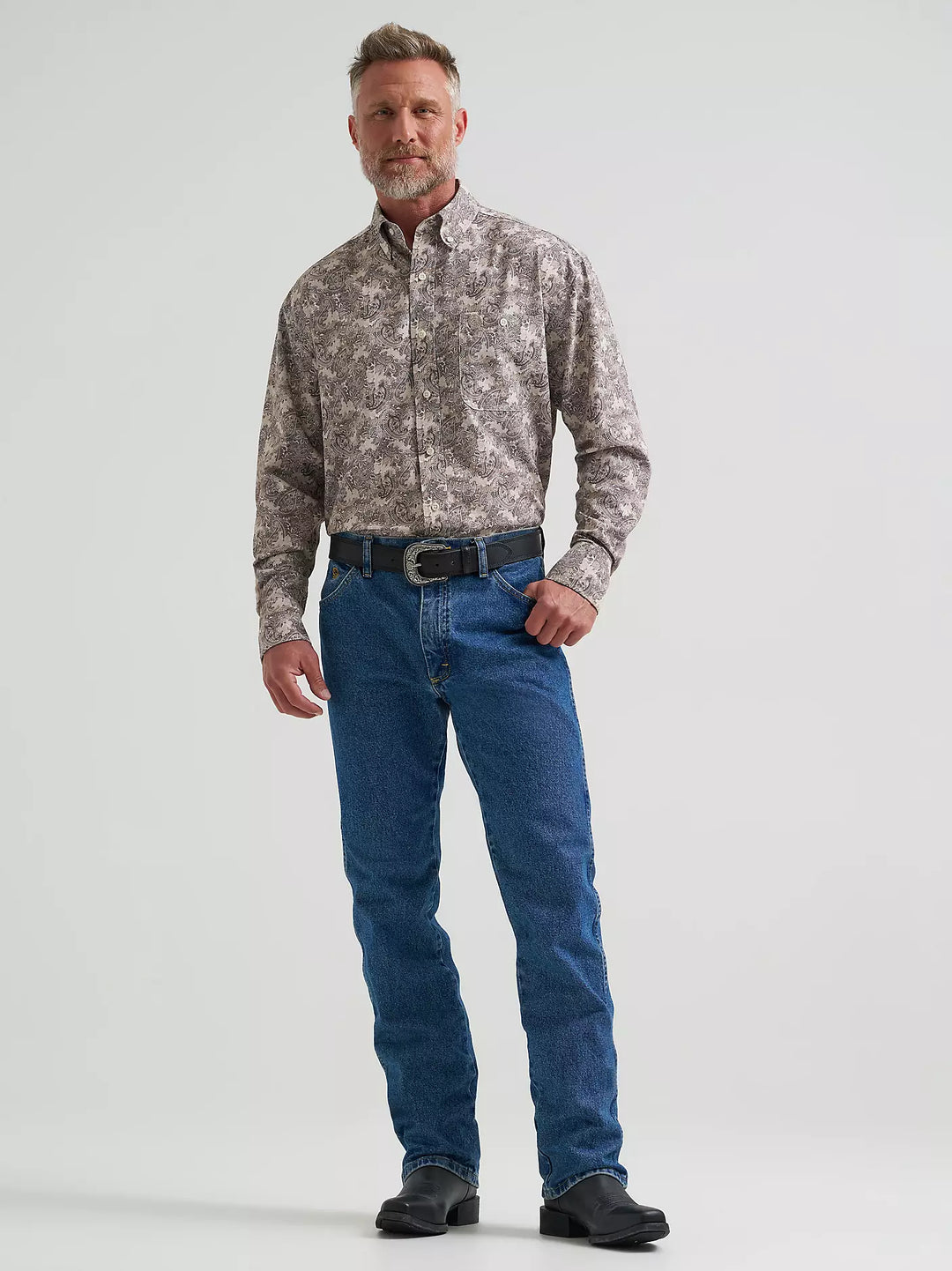 Men's Wrangler® George Strait™ Performance Button Down Shirt - 112381975