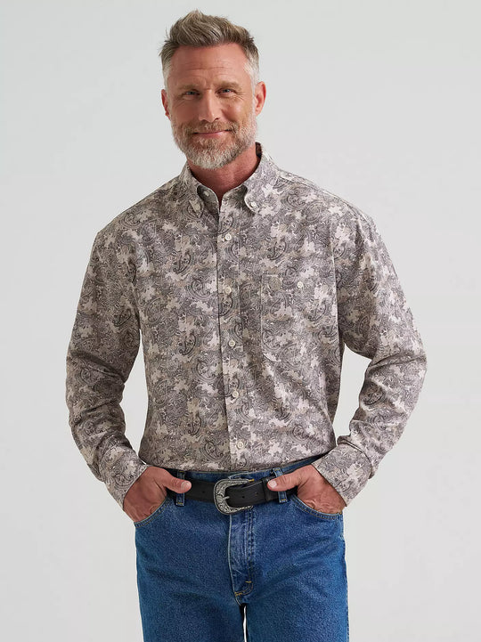 Men's Wrangler® George Strait™ Performance Button Down Shirt - 112381975