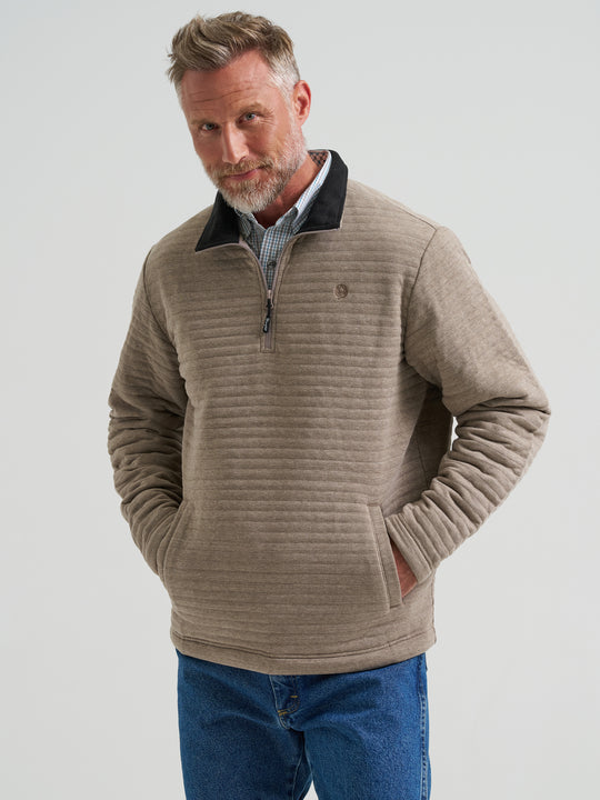 Men's George Strait Quarter-Zip Quilted Pullover - 112381977