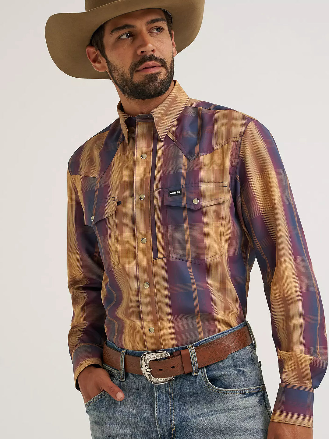 Men's Wrangler ATG™ Performance Plaid Shirt - 112382473