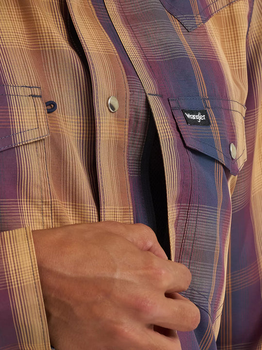 Men's Wrangler ATG™ Performance Plaid Shirt - 112382473