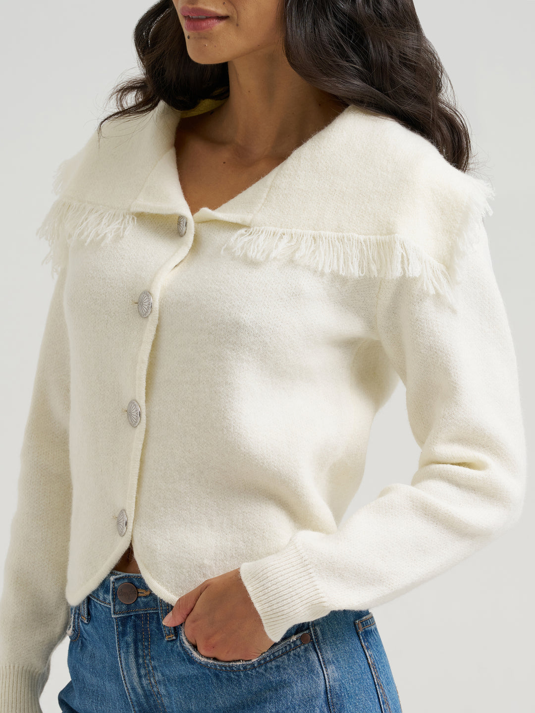 Ladies Wrangler Sweater Cardigan - 112382510