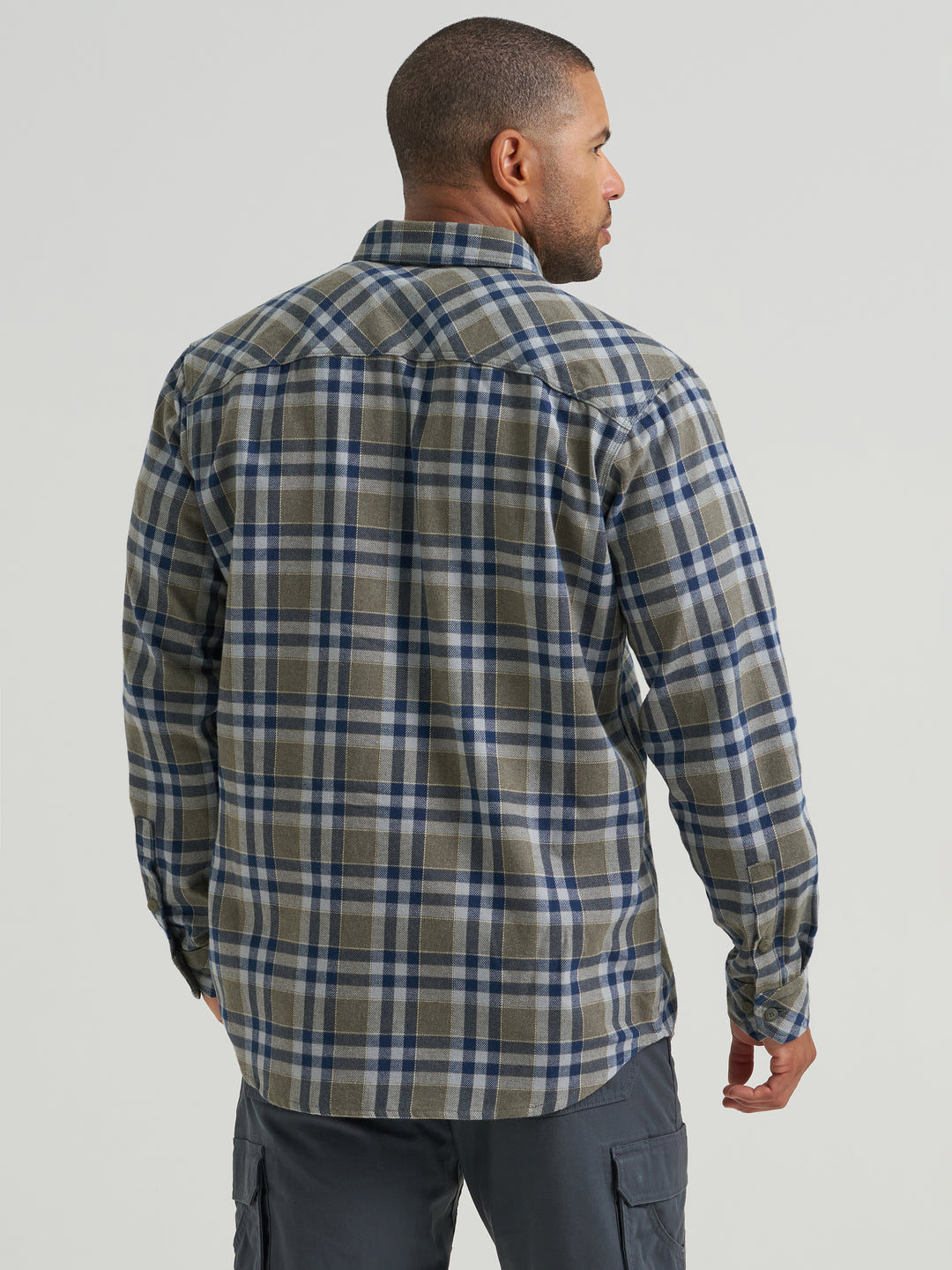 Men's Wrangler® RIGGS Workwear® Flannel Foreman Plaid Work Shirt - 112382554
