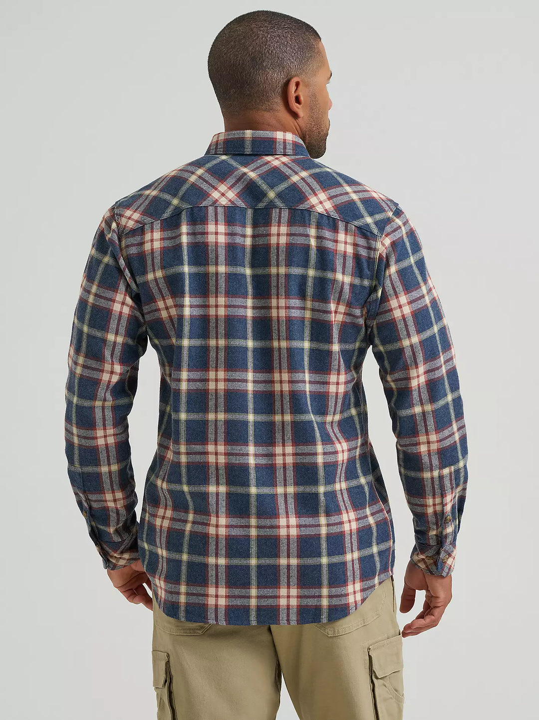 Men's Wrangler RIGGS Workwear® Flannel Foreman Plaid Work Shirt - 112382648
