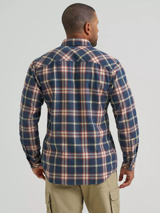Men's Wrangler RIGGS Workwear® Flannel Foreman Plaid Work Shirt - 112382648