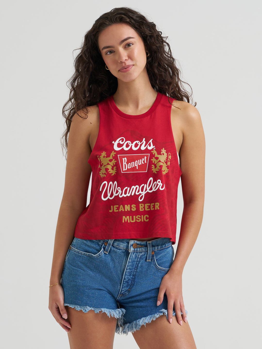 Ladies Wrangler X Coors Banquet 2.0 Crop Tank - 112383043