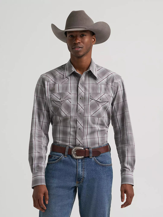 Men's Wrangler 20X® Competition Advanced Comfort Long Sleeve Two Pocket Western Snap Shirt - 112384661